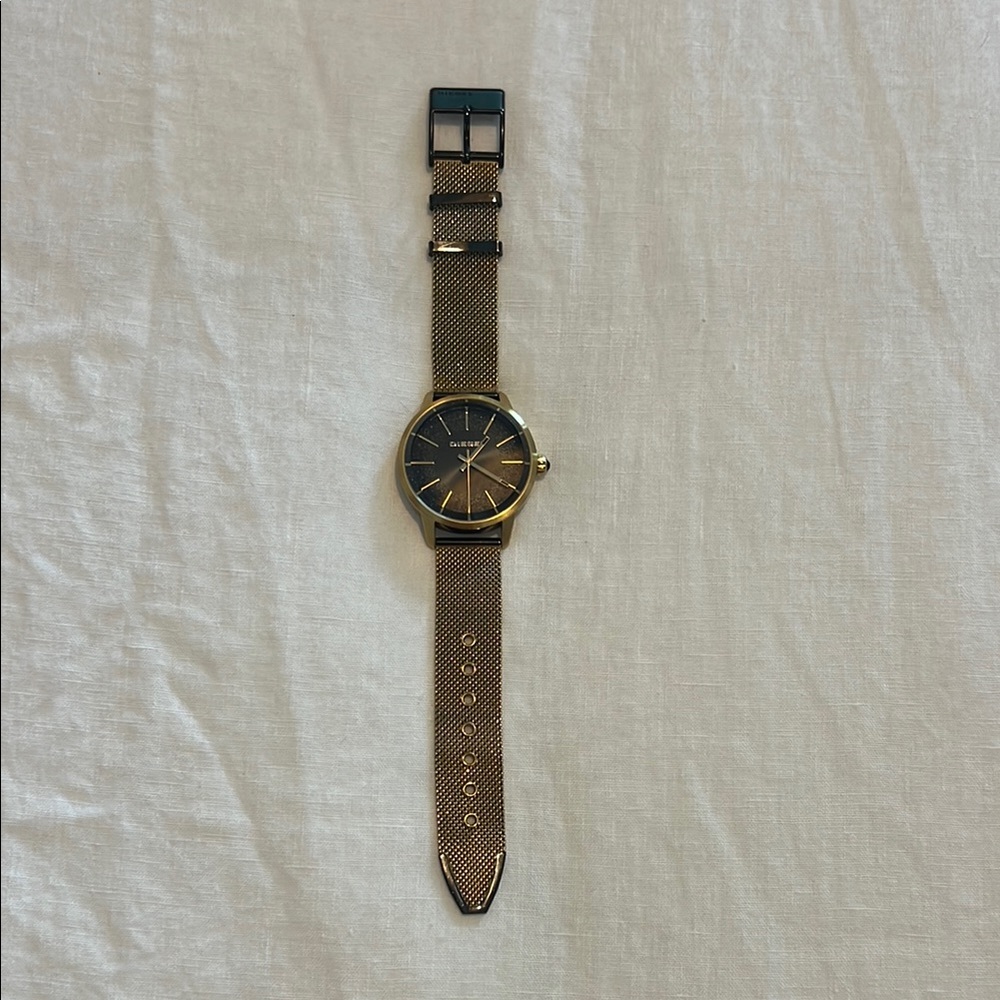 Diesel Gold Mesh Strap Watch